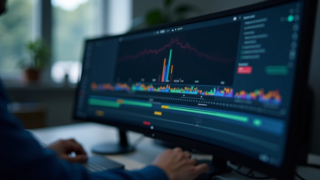Detalhe de curva easing e timing em timeline de software de animação profissional